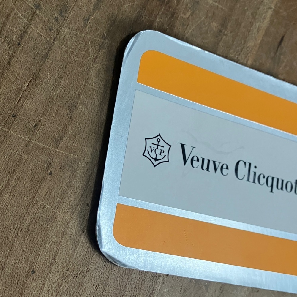 Veuve Clicquot magnet - oversize Pencil - Silver White & and Orange - Picture 7 of 13